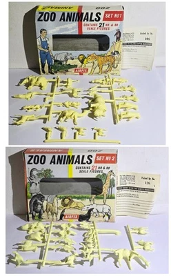 AirFix Zoo Animals Set #1 COMPLETO en Sprues Set #2 en Sprues Elephant Falta  Foto 1 de 4