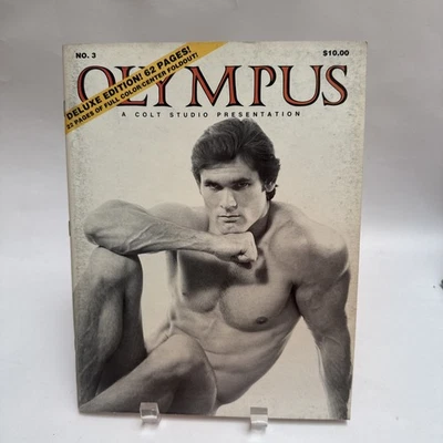 OLYMPUS MAGAZINE VOL 1 ISSUE #3 V/RARE COLLECTOR DELUXE ISSUE. COLT STUDIOS 62pg - Image 1 of 4