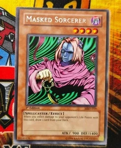 Masked Sorcerer mrd-e019 1st Edition (LP) Rare Yu-Gi-Oh! - Picture 1 of 4