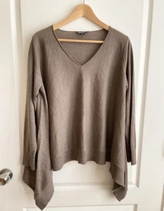 Suéter DKNY Mujer 100% Lana Merino Talla L Marrón Cápsula Silenciosa Lujo - Imagen 1 de 6