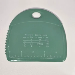 2 Pcs Silicone Dough Scraper With Measurement Guide & Stainless Steel Sheet Tool - Picture 1 of 3