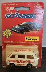 NEU MAJORETTE 216 TOYOTA VAN WAGON LITE ACE EAGLE DRUCKGUSS AUTO AUF KARTE VINTAGE - Bild 1 von 3