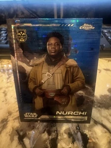 2024 TOPPS CHROME STAR WARS BLUE PULSAR NURCHI #92 Debut - Picture 1 of 2