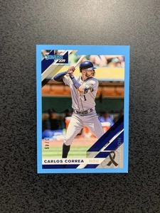 2019 Panini Donruss Carlos Correa #78 Blue Father's Day Ribbon Parallel /49 - Picture 1 of 2