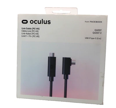 Oculus Meta Quest Link Virtual Reality Headset Cable Quest 1&2 / VR/ PC 16FT NEW - Image 1 of 3