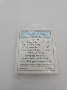Monopoly Mickey Mouse 75th Anniversary Game Replacement Property Cards Sealed - Bild 1 von 4