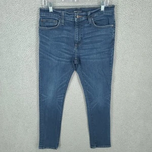 J Crew Jeans Mens 33 X 29 Slim Tapered Flex Mercantile Blue Denim - Picture 1 of 10