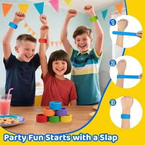 6pcs Hands Clap Circle Sensory Textured Wristbands  Adults Office Desk - Picture 1 of 12