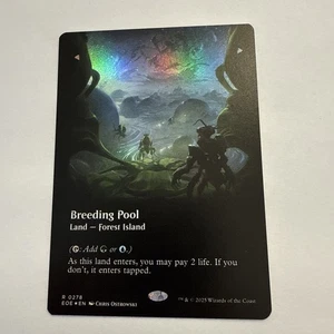 BREEDING POOL FOIL Borderless 278 Edge of Eternities EOE MTG terreno raro mai giocato - Foto 1 di 5