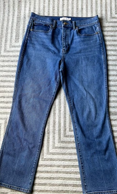 TORY BURCH Tory Classic Flare Jeans Size 29 Women's Gold Accents - Image 1 of 4