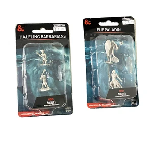 2x WizKids Dungeons & Dragons Miniaturen Halfling Barbaren & Elf Paladin - Bild 1 von 6