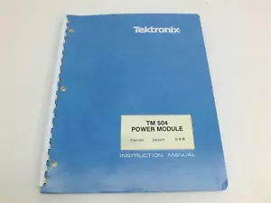 Tektronix 070-1716-01 Instruction Manual for TM504 Power Module - Picture 1 of 5