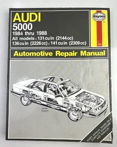 Vintage Audi 5000 1984 - 1988 All Models - Haynes Publications Repair Manual - Picture 1 of 11