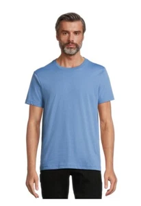 GEORGE Men’s 3XL (54-56) Short Sleeve Crew Tee T-Shirt Wicking • Blue Ash - Picture 1 of 5
