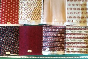 Marcus Red Rooster Shelbourne Museum Civil War Reproduction cotton Quilt Fabric - Picture 1 of 6