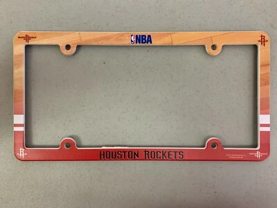 Houston Rockets Baloncesto NBA Plástico Vibrante Placa Marco Soporte Coche Foto 1 de 4