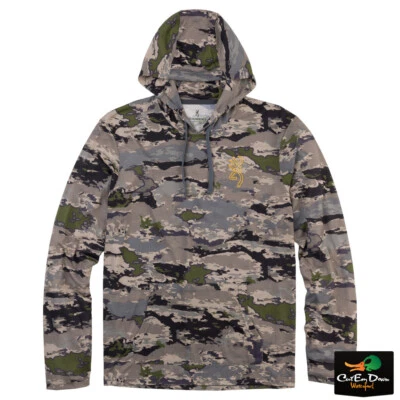 NEW BROWNING HIPSTER VS HOODED TEE T-SHIRT OVIX CAMO - Image 1 of 2