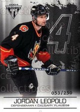 2003-04 Titanium Retail Jersey Number Parallels #18 Jordan Leopold