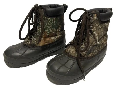 Magellan Boys Realtree Boots Camo Hunting Waterproof Youth Sz 13 Deer Duck - Image 1 of 4