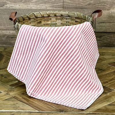 Фермерский домик тикающая красная ткань очень широкая объемная для двора 1 ярд 36 дюймов L x 80 дюймов с раскладушкой... - Изображение 1 из 3