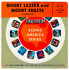 3 View-Master Stereo 3D Reels # A187,Mount Lassen And Mount Shasta,California,Us