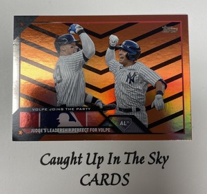 2023 Topps Update “Volpe Joins the Party” Orange/Black ( Volpe/Judge )