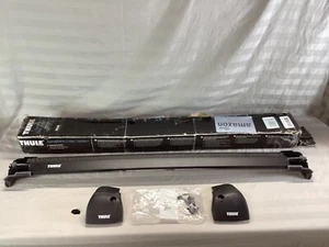 Thule 7603B Aeroblade Edge Flush Mount Single Bar Black - READ - DAMAGED CAP - Picture 1 of 24