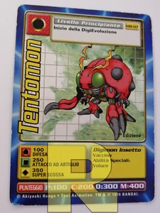 Tentomon MB-07 ® 1ª EDIZIONE ® Digimon BanDai 1999 ® Italiano ® Good - Picture 1 of 2