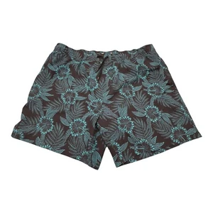 Reyn Spooner Swim Trunks Mens 2XL Green Hawaiian Floral Hibiscus Lined - Picture 1 of 12