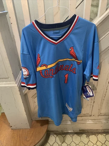 Ozzie Smith 1982 St. Louis Cardinals Cooperstown Men's 30th Anniv. Blue Jersey Cover