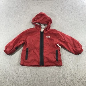 Vtg Nike Windbreaker Jacket Kids 4S Red Swoosh - Picture 1 of 14