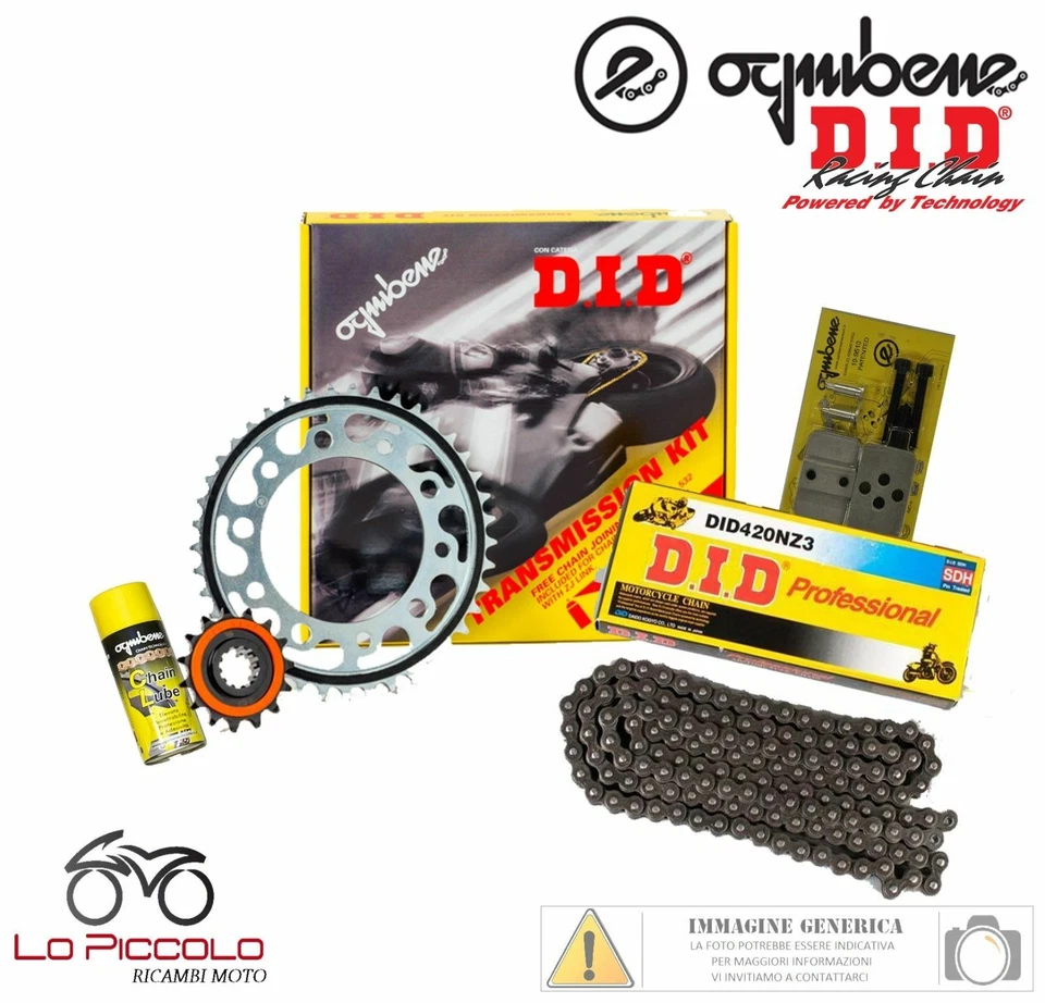 KIT TRASMISSIONE PREMIUM DID CATENA CORONA PIGNONE HONDA CR 80 R -420 1993 Foto 1 de 1