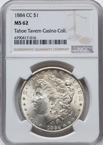 Morgan Silver Dollar 1884-CC NGC MS-62! Super nice coin! - Picture 1 of 4