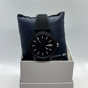 Lacoste 791472904 Men Black Silicone Strap Analog Dial Quartz Wrist Watch JMB64 - Picture 1 of 12