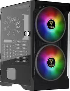 Apollo E2 Elite Gaming Case Mid Tower ATX 2 X 200Mm ARGB Fan Trapezoidal Tempere - Picture 1 of 8