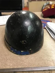 Vtg 1950's Motorcycle Helmet Romer Helm MA German BMW Vincent Triumph Classic! - Picture 1 of 4