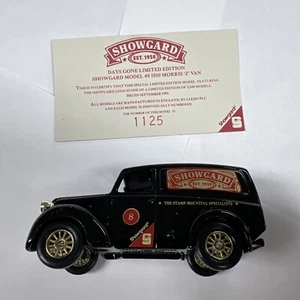 Lledo Days Gone 1950 Black Morris Z Van Showgard #8 LE England 1993 (no Box) - Picture 1 of 8