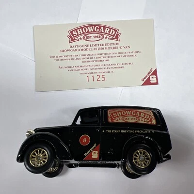 Lledo Days Gone 1950 Black Morris Z Van Showgard #8 LE England 1993 (no Box) - Image 1 of 4