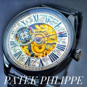 PATEK PHILIPPE 48mm Marriage Watch Antique OH Skeleton Wristwatch Excellent - Picture 1 of 6