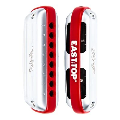 EASTTOP New 8hole Harmonica Blues Diatonic Harmonica Professional Mouth Organ - Image 1 of 4