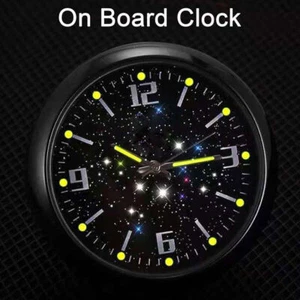 1PC Luminous Quartz Analog Watch Stick On Car Clock Interior Decor Accessories - Picture 1 of 9
