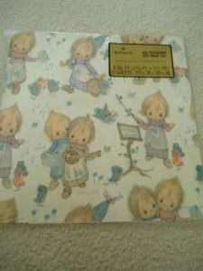 Vintage Hallmark Betsey Clark Children Playing Music Wrapping Paper 2 Sheets 20 - Picture 1 of 3
