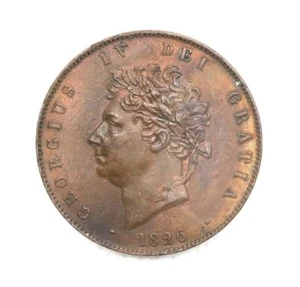 1826 Halfpenny George IV - Picture 1 of 2
