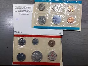 1970-U.S. Mint Set in Original Government Packaging & Cello-10 Coins-020625-55 - Picture 1 of 6