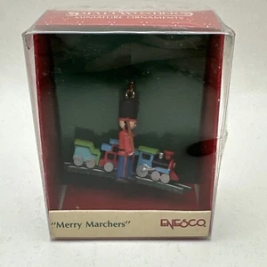 Enesco MERRY MARCHERS Toy Soldier Train Caboose Small Christmas Holiday Ornament - Picture 1 of 4
