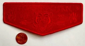 BOY SCOUT OA AHOALAN NACHPIKIN 558 BSA CEREMONY TEAM RED GHOST FLAP 50 MADE! - Picture 1 of 2
