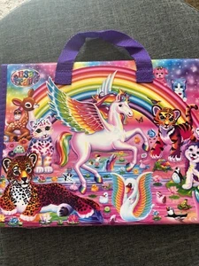 Lisa Frank Rainbow Unicorn Trifold Portfolio Binder Activity Book With Puzzle - Picture 1 of 5