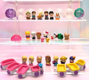 Squinkies assorted Lot Of 22 figures Disney Barbie Hello Kitty Animals capsules - Picture 1 of 15