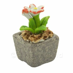 Miniatura Fatto a Mano Doppio Colorato Ceramica con Fiore - Foto 1 di 1