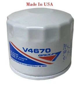 Filtro de aceite V4670 hecho en EE. UU. Se adapta a: Ford Freightliner Hino International Mack - Imagen 1 de 7